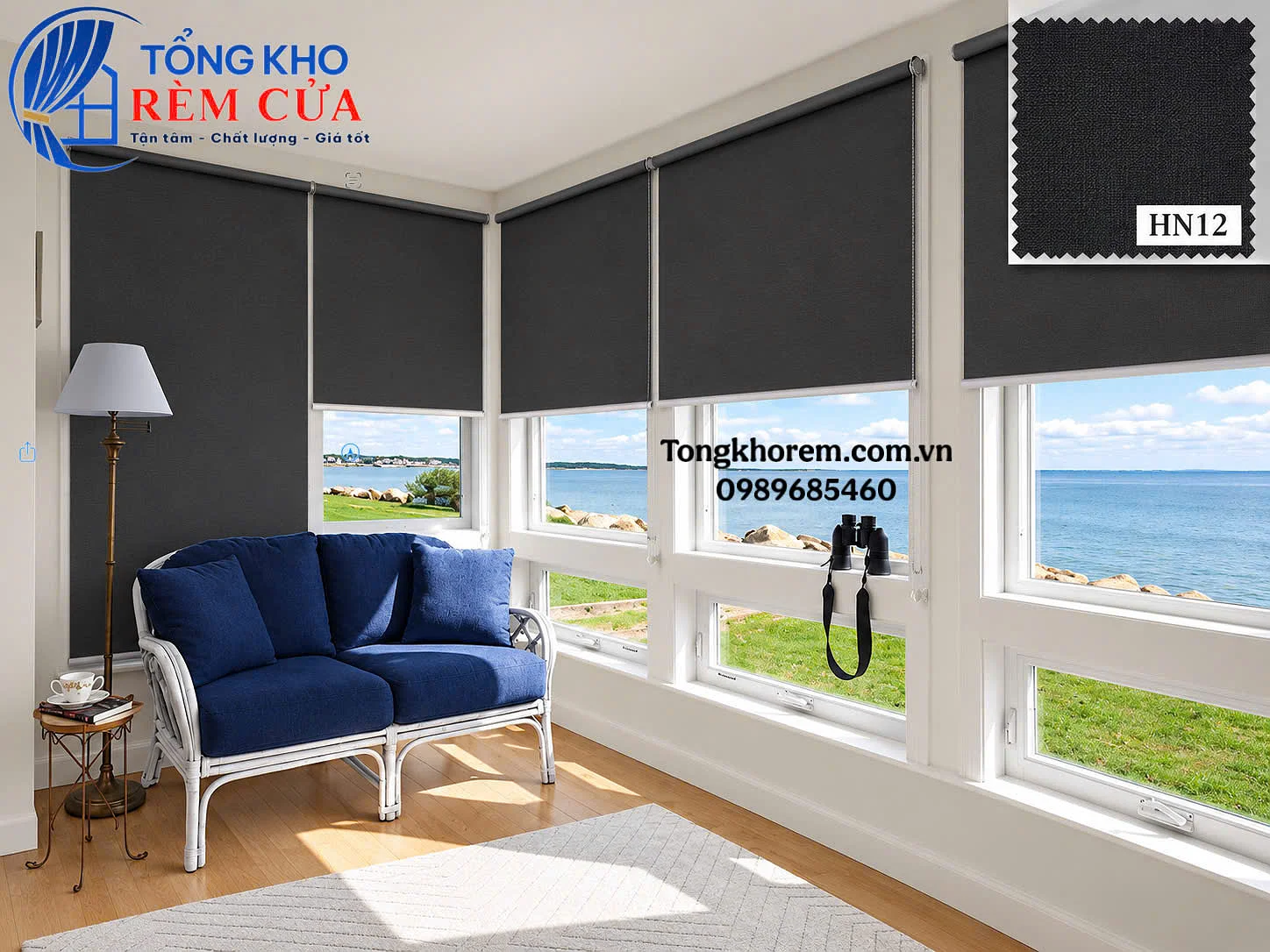 Rèm Cuốn Chống Nắng 100% – Cản Sáng, Chống Nóng Tốt - Ảnh 7