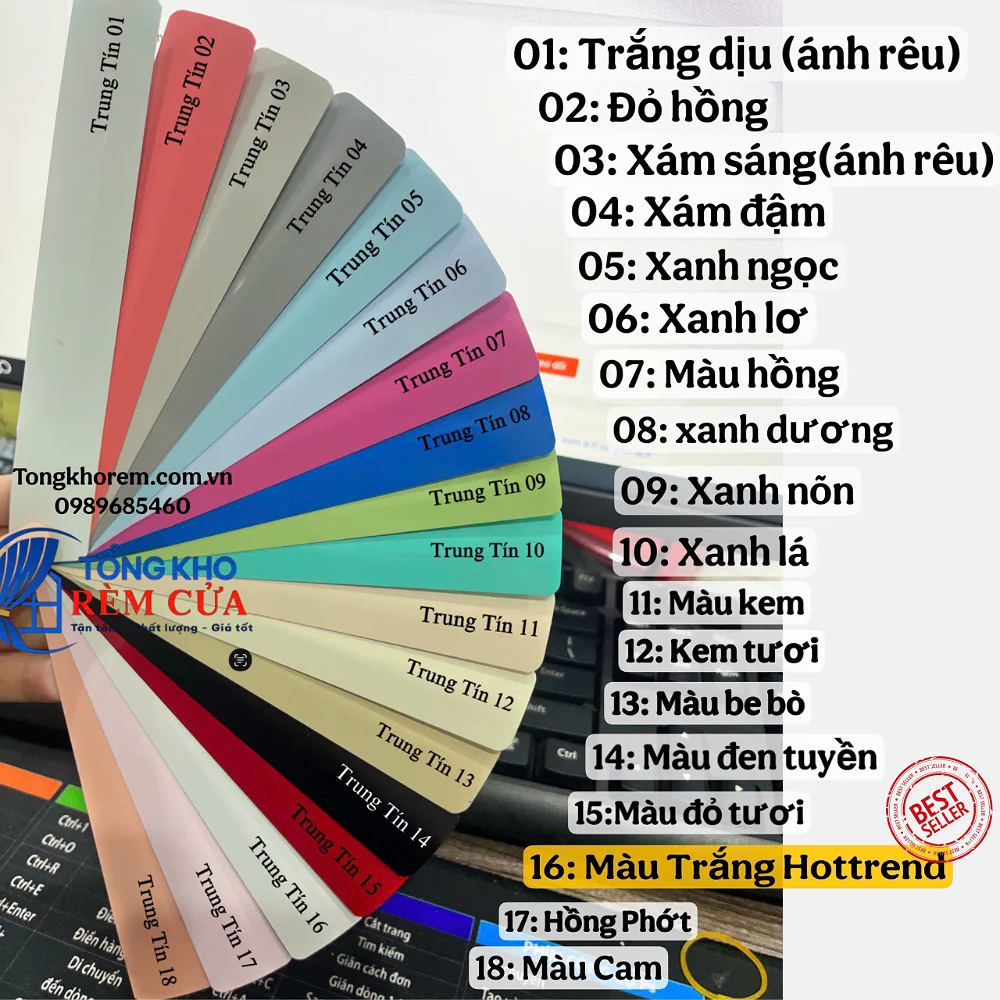 Rèm Sáo Nhôm Màu Kem ST31 - Ảnh 6